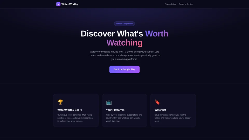 Homepage snapshot at launch