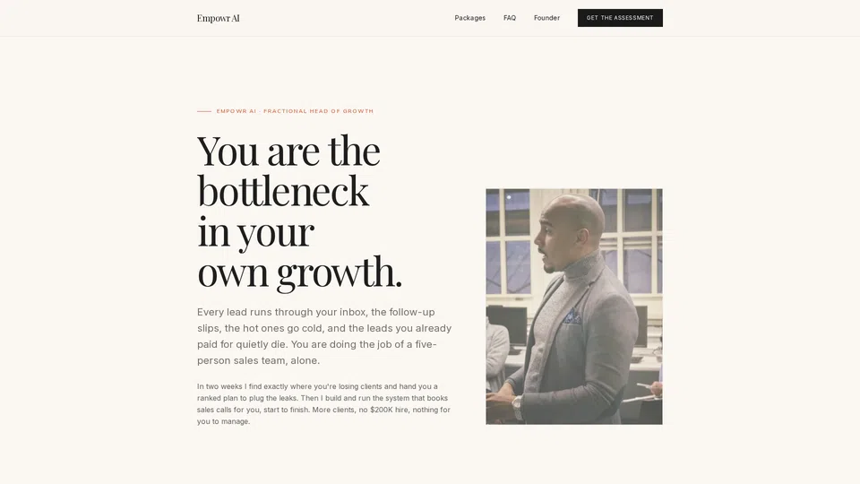 Homepage snapshot at launch