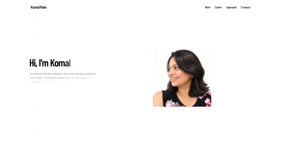 Homepage snapshot at launch