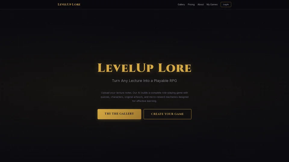 Homepage snapshot at launch