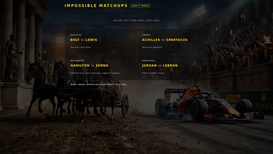 Homepage snapshot at launch