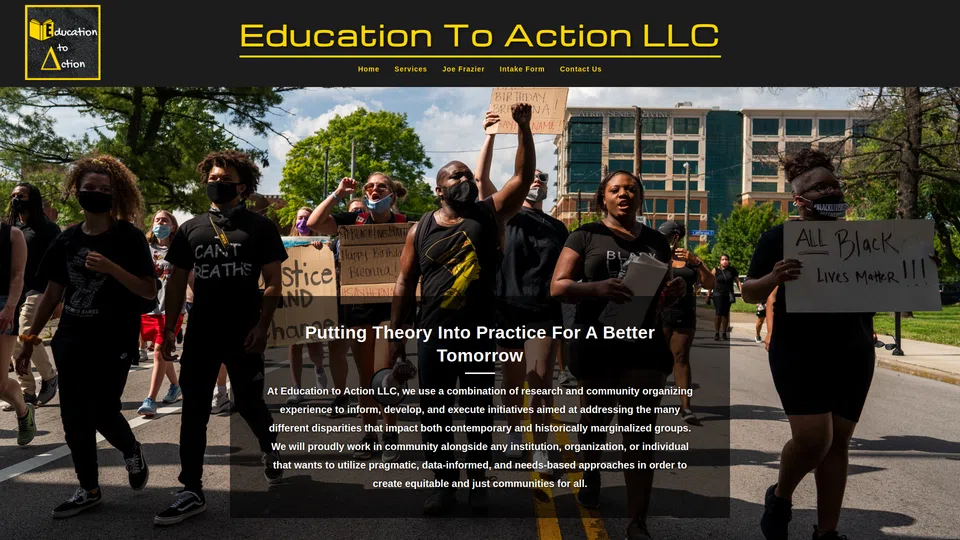 Homepage snapshot at launch