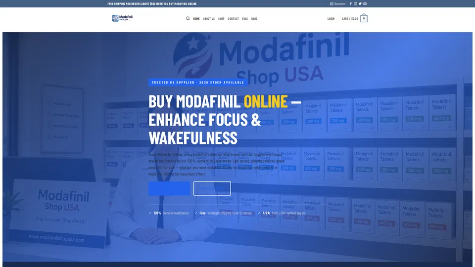 Homepage snapshot at launch