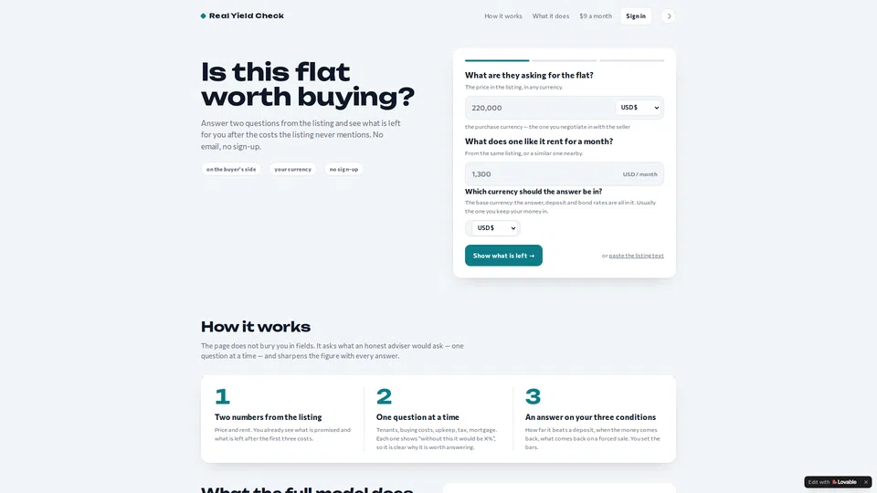 Homepage snapshot at launch