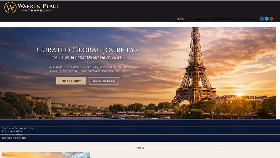 Homepage snapshot at launch