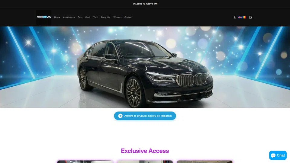 Homepage snapshot at launch