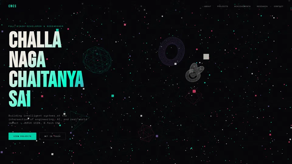 Homepage snapshot at launch