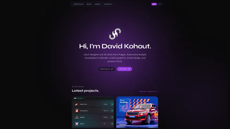 Homepage snapshot at launch