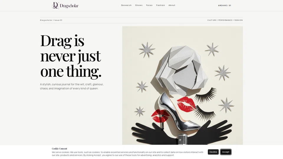 Homepage snapshot at launch