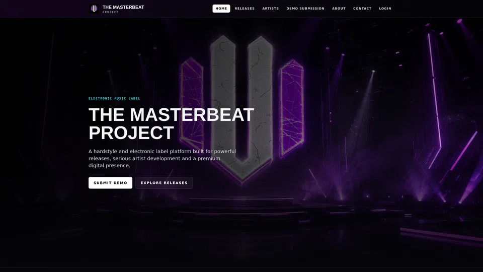 Homepage snapshot at launch