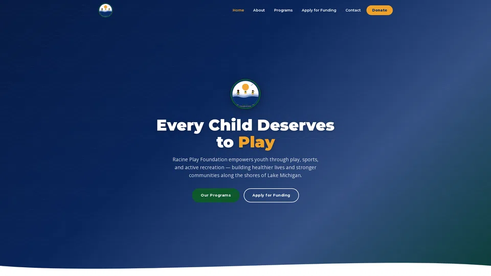 Homepage snapshot at launch