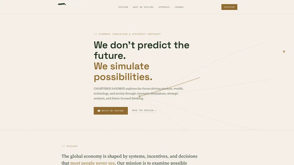 Homepage snapshot at launch
