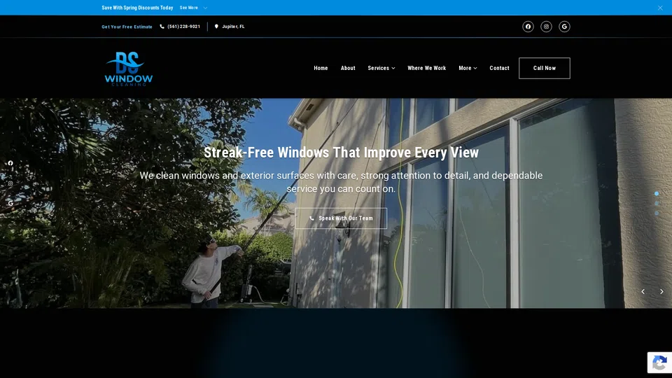 Homepage snapshot at launch