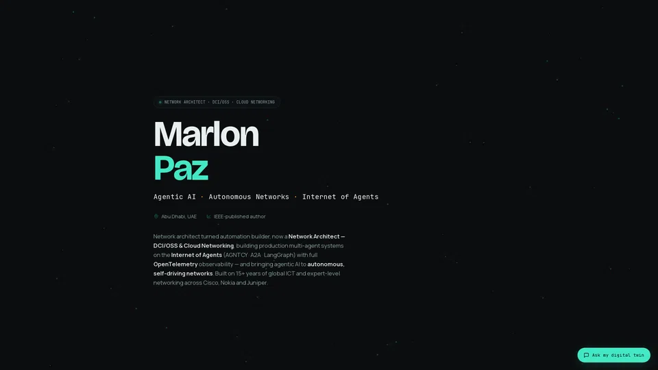 Homepage snapshot at launch