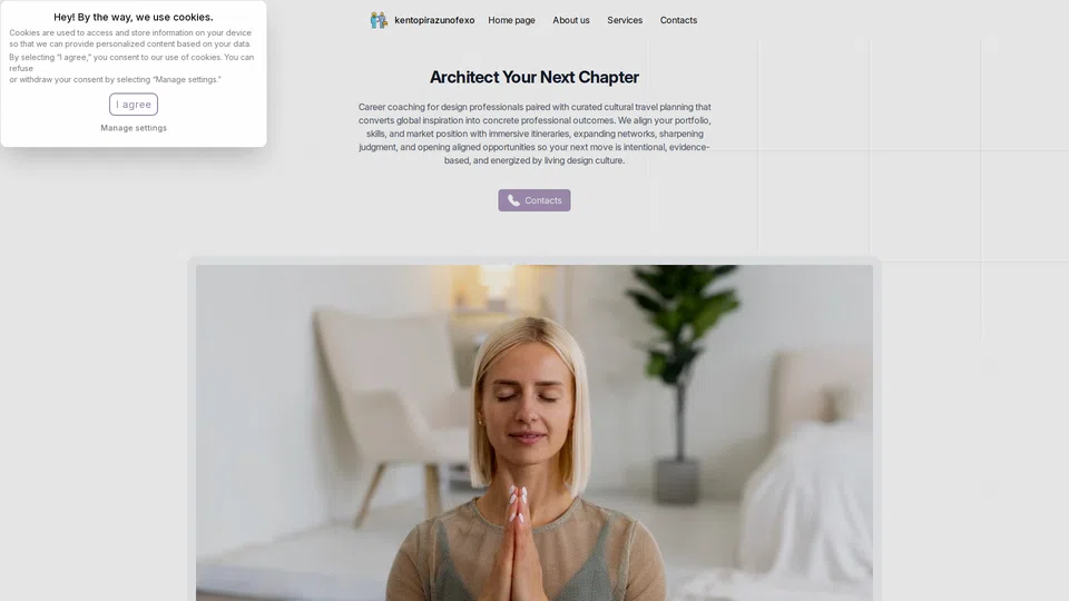 Homepage snapshot at launch