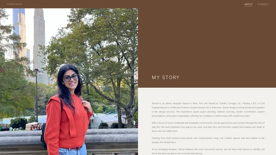 Homepage snapshot at launch