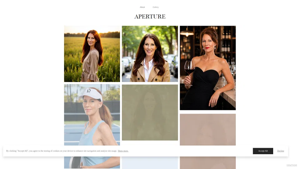 Homepage snapshot at launch