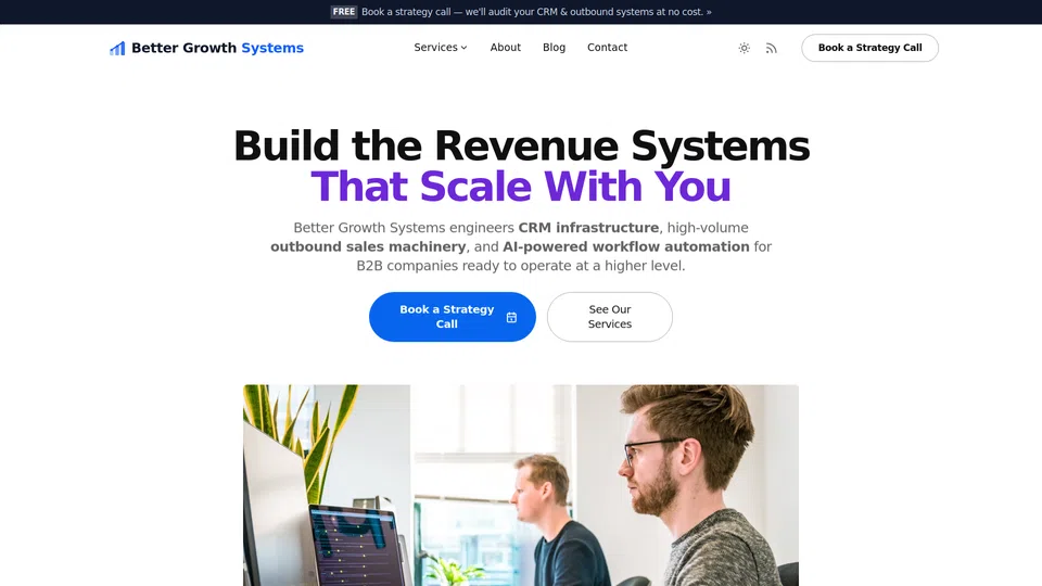 Homepage snapshot at launch