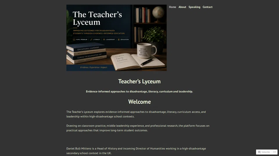Homepage snapshot at launch