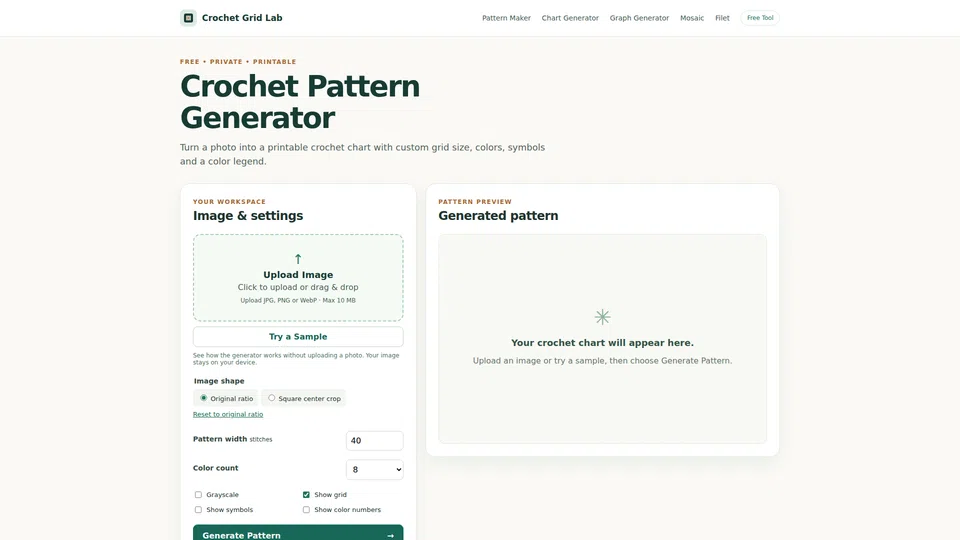 Homepage snapshot at launch