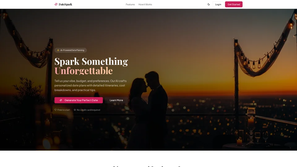 Homepage snapshot at launch
