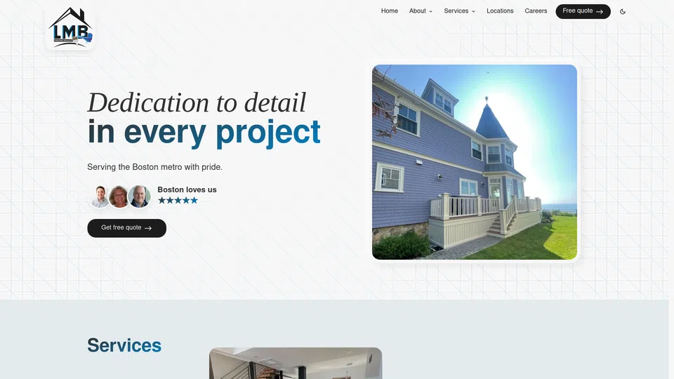Homepage snapshot at launch
