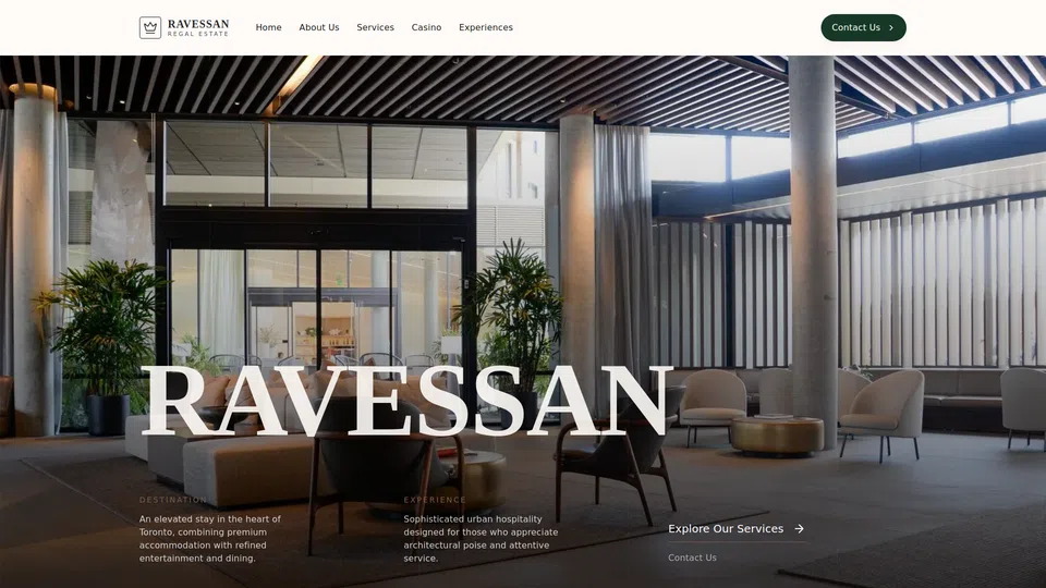 Homepage snapshot at launch