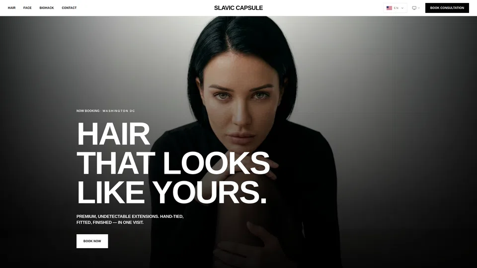 Homepage snapshot at launch