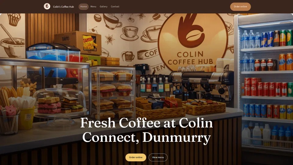 Homepage snapshot at launch