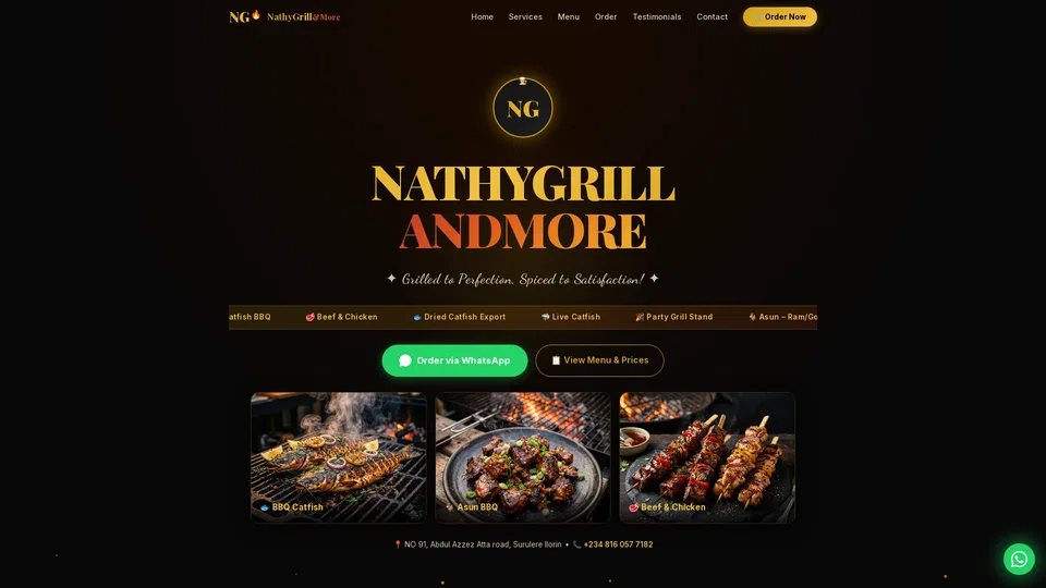 Homepage snapshot at launch
