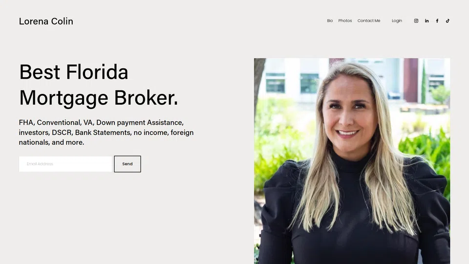 Homepage snapshot at launch