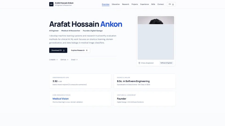 Homepage snapshot at launch