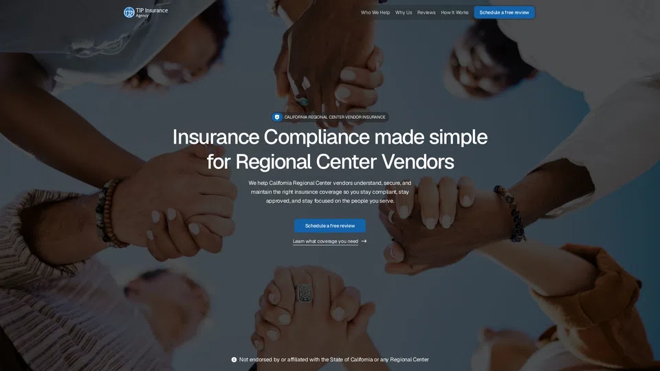 Homepage snapshot at launch