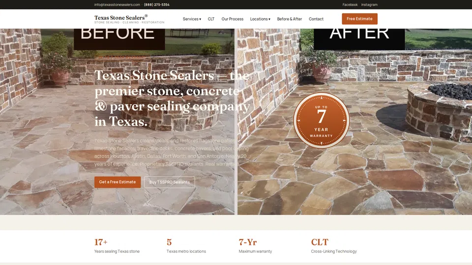Homepage snapshot at launch