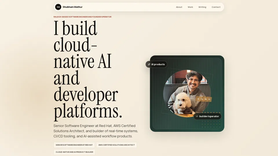 Homepage snapshot at launch
