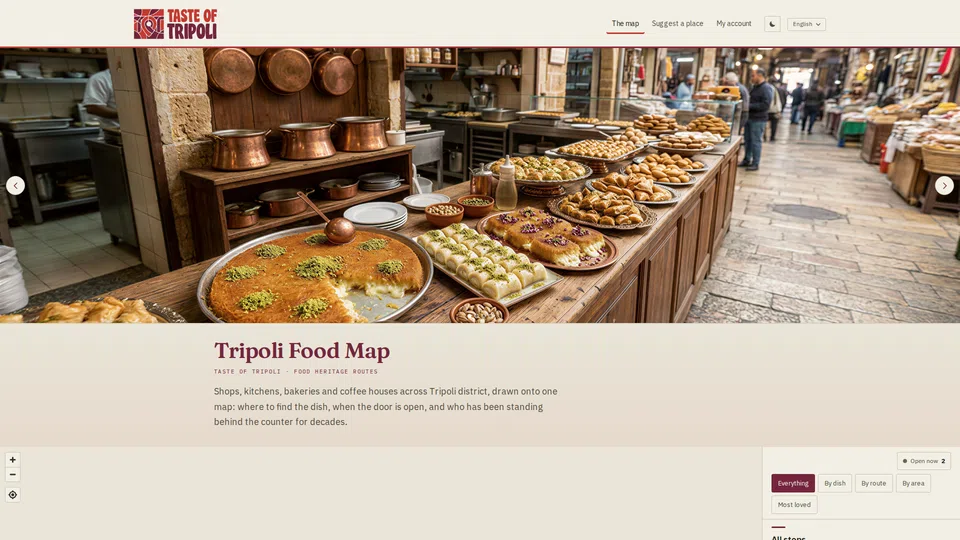 Homepage snapshot at launch