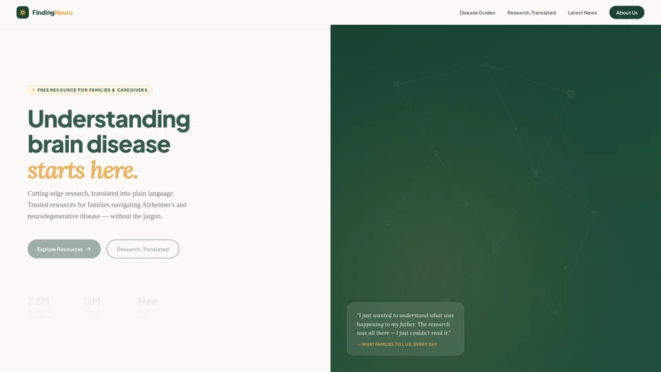 Homepage snapshot at launch