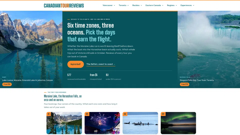 Homepage snapshot at launch