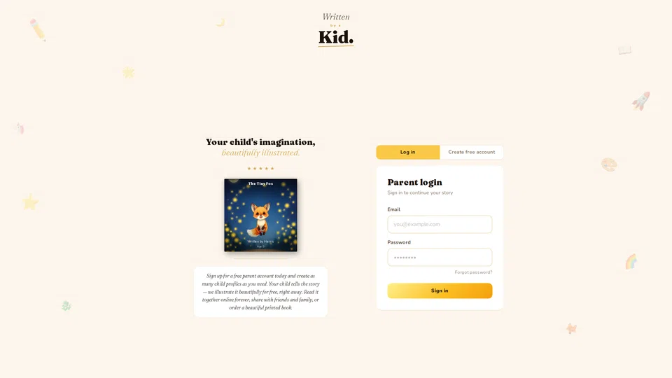 Homepage snapshot at launch