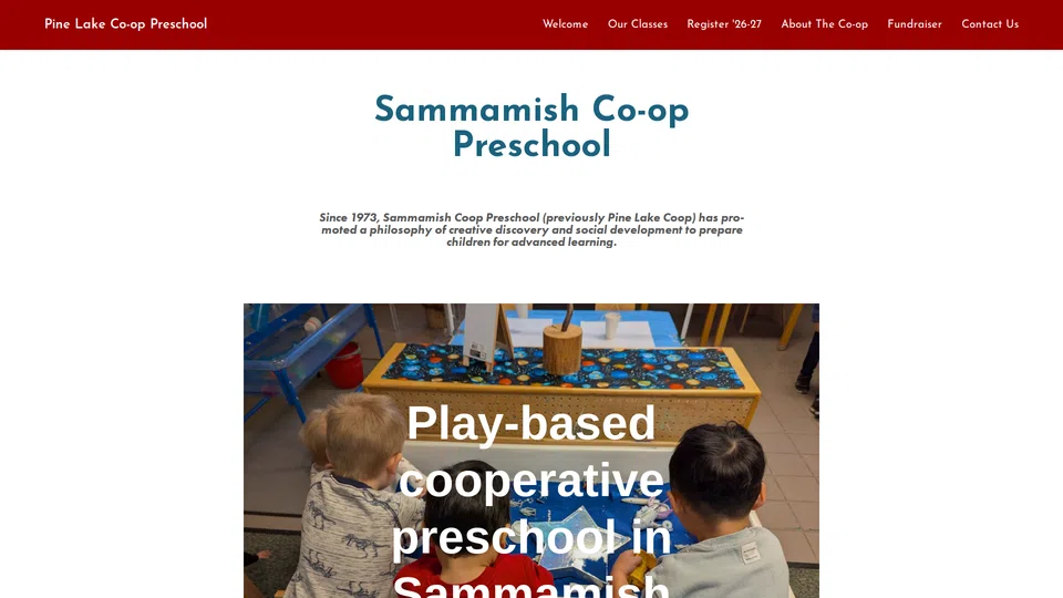 Homepage snapshot at launch