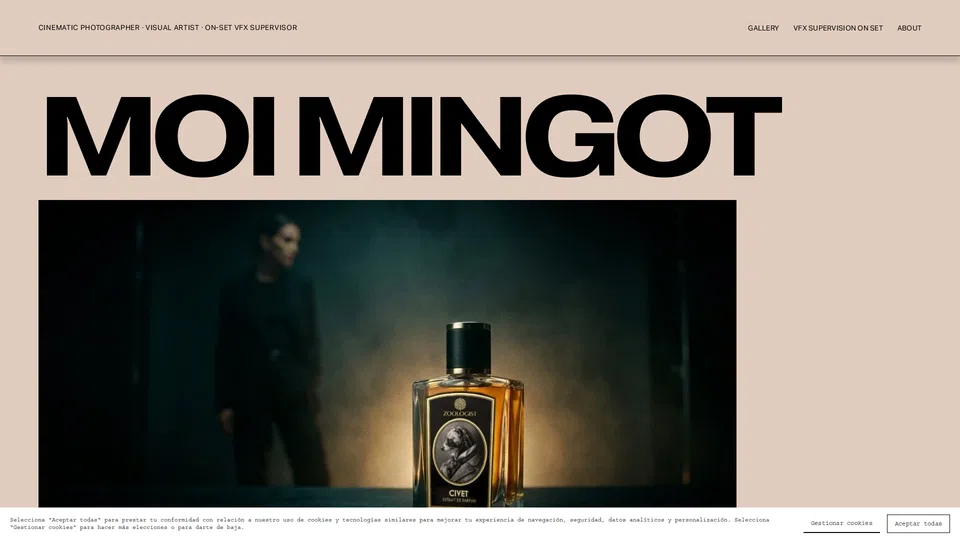 Homepage snapshot at launch