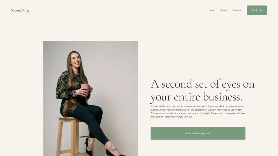 Homepage snapshot at launch