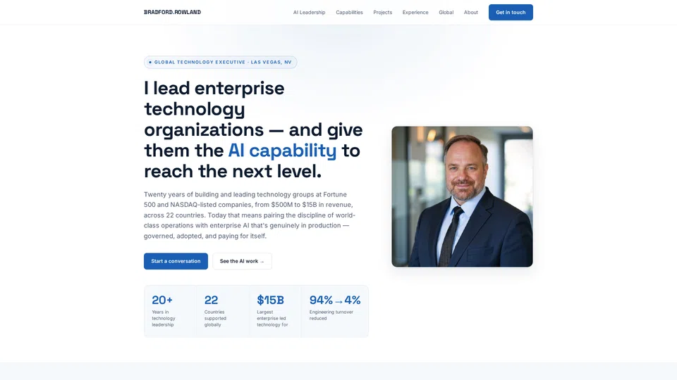 Homepage snapshot at launch