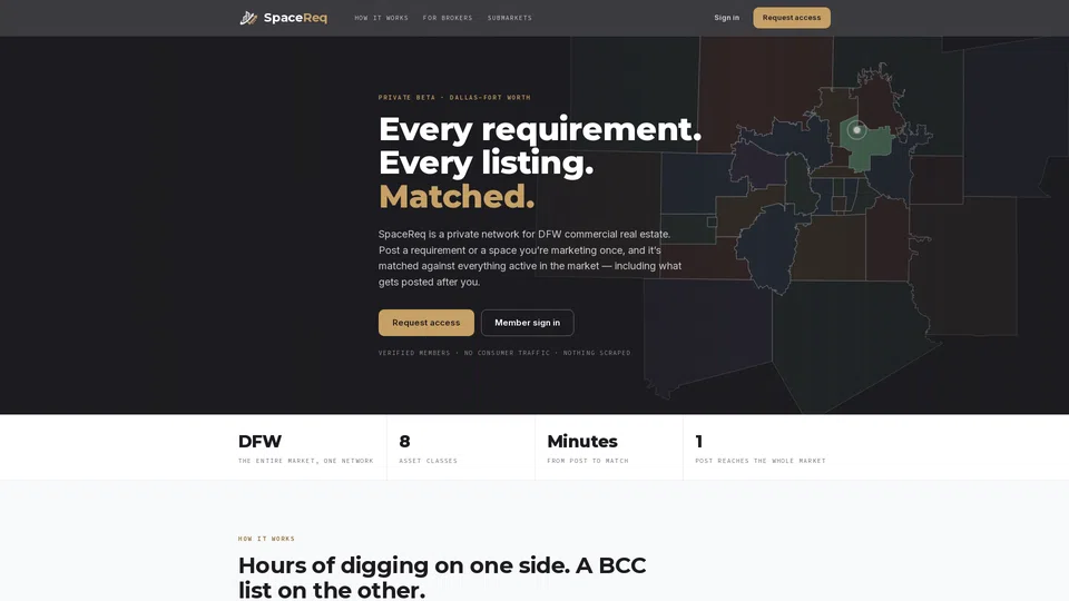 Homepage snapshot at launch
