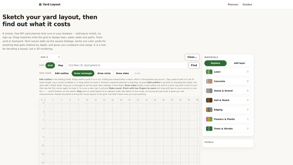 Homepage snapshot at launch