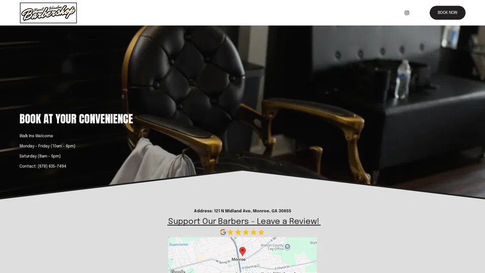 Homepage snapshot at launch