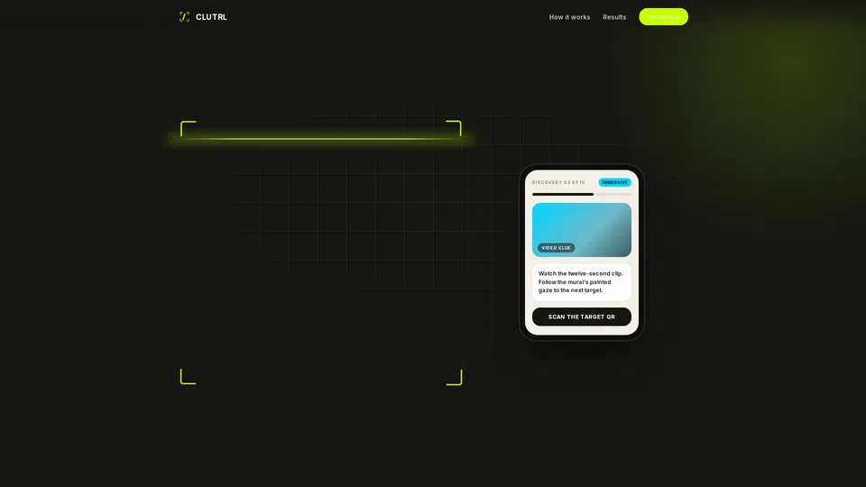 Homepage snapshot at launch