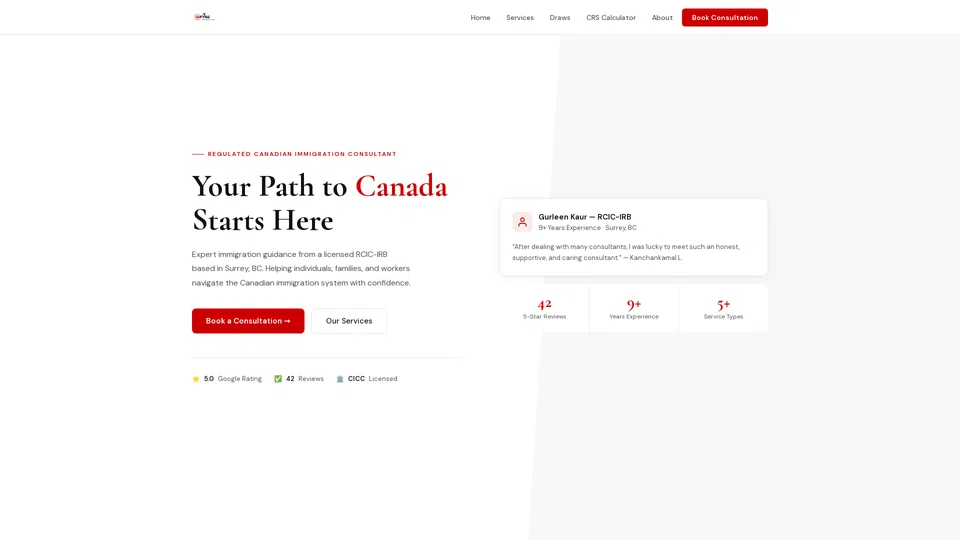 Homepage snapshot at launch