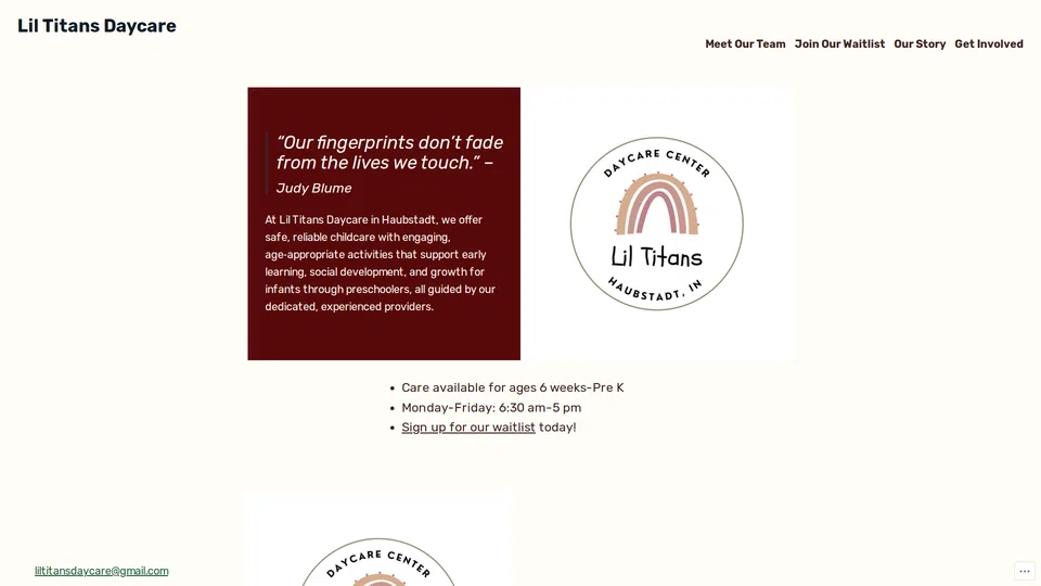 Homepage snapshot at launch