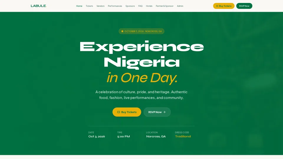 Homepage snapshot at launch